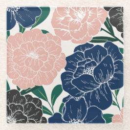 Charming Trendy Floral Untersetzer