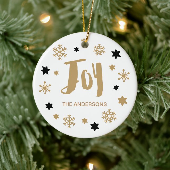 Charming Trendy Joy Holiday Keramikornament (Baum)