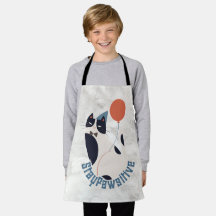 Charming Tuxedo-Katze Stay Pawsitive Kinder-All-Ov