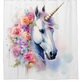 Charming Unicorn Duschvorhang