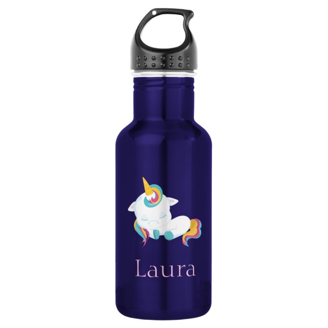 Charming Unicorn Edelstahlflasche (Vorderseite)