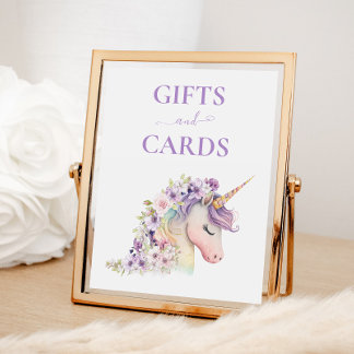 Charming Unicorn Geschenke Unterschrift Poster