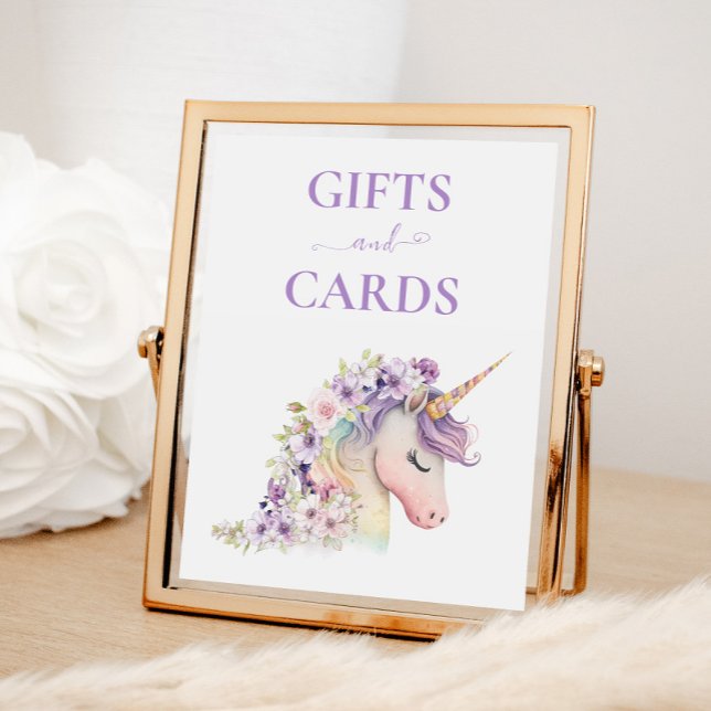 Charming Unicorn Geschenke Unterschrift Poster (Von Creator hochgeladen)