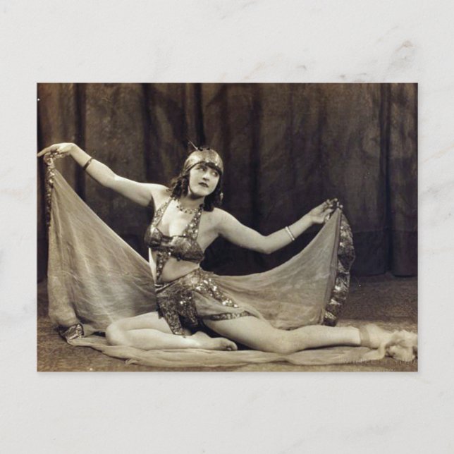 Charming Vintag Bly Dancer Vaudeville Postkarte (Vorderseite)