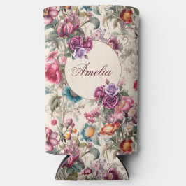 Charming Vintag Inspiriert Floral Seltzer Can Cool Selters Dosenkühler