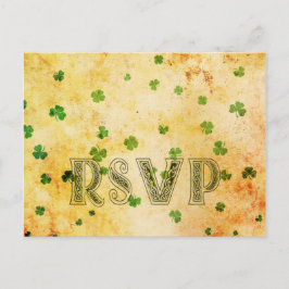 Charming Vintag IRISH uAwg Einladungspostkarte