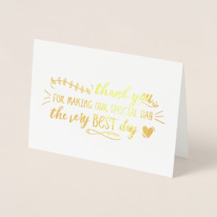 Charming Wedding Vielen Dank Folienkarte