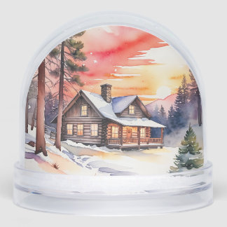 Charming Winter Cabin Schneekugeln
