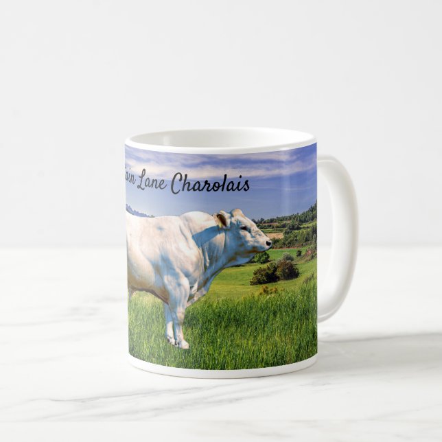 Charolais Bull  Kaffeetasse (VorderseiteRechts)