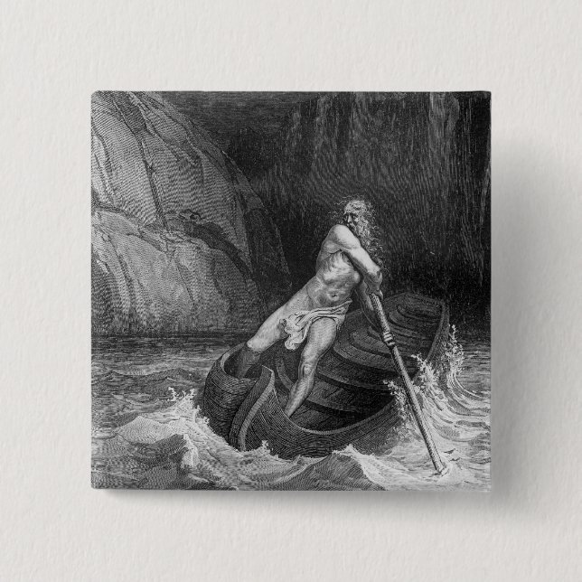 Charon, der Ferryman der Hölle Button (Vorderseite)