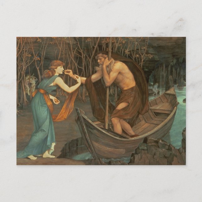 Charon und Psyche Postkarte (Vorderseite)