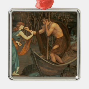 Charon und Psyche Silbernes Ornament