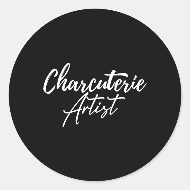 Charrie Hostess Käse Meat Board Maker Py Runder Aufkleber (Vorderseite)