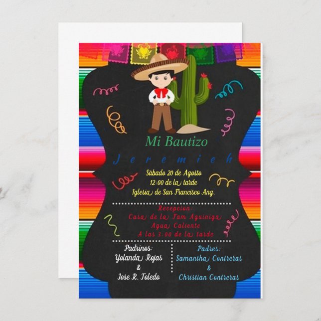 CHARRO BAUTIZO (Vorne/Hinten)