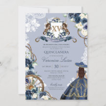 Charro Horse Wappen Royal Navy Blue Quinceanera