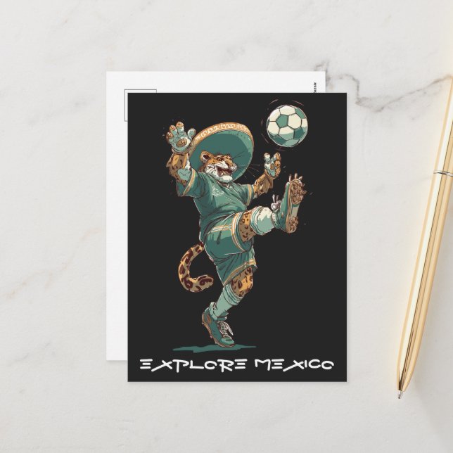 Charro Jaguar Striker Feiertagspostkarte (Vorderseite/Rückseite Beispiel)