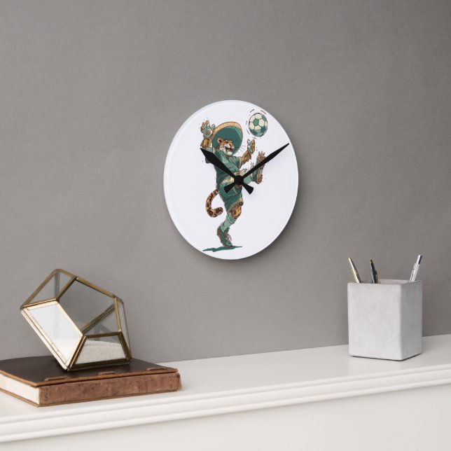 Charro Jaguar Striker Runde Wanduhr (Büro)