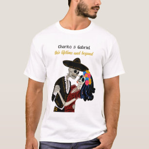 Charro und Catrina Zucker Möwen tanzen Licht T-Shirt