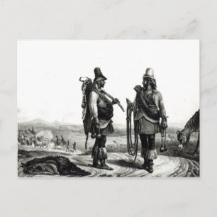 Charrua Amerikanischen Ureinwohners Postkarte