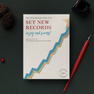 Chart Christmas Tree Logo Creative Corporate Feiertagskarte