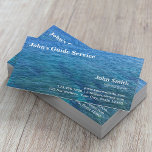 Charta für den Blauen Ozean Visitenkarte<br><div class="desc">Blue Ocean Fishing Guide Tour Service Business Card</div>