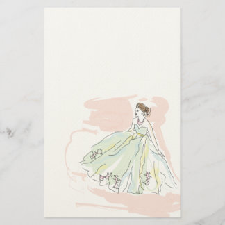 Chartas der Liebe mit „The lady " Briefpapier