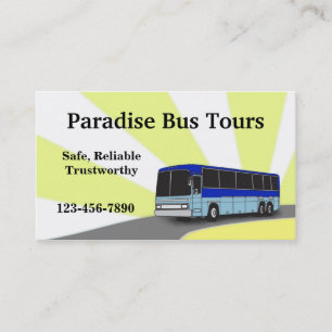 Charter Bus Business Card Visitenkarte