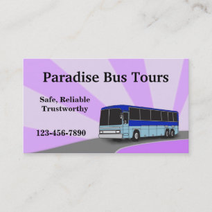 Charter Bus Business Card Visitenkarte