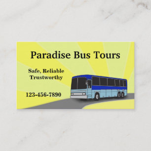 Charter Bus Business Card Visitenkarte