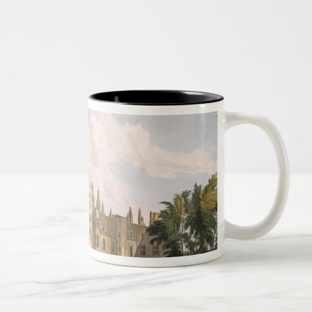 Charter-Haus vom Spiel-Boden, "von der Geschichte Zweifarbige Tasse (Rechts)