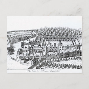 Charterhouse Hospital, c.1720 Postkarte