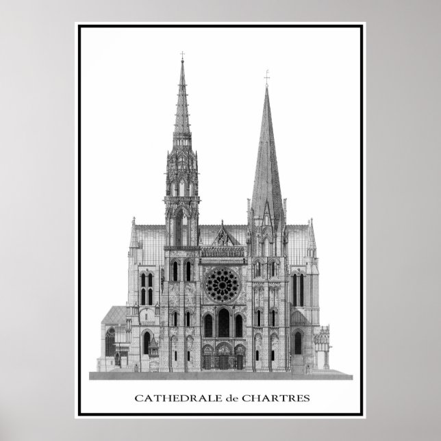 CHARTRES CATHEDRAL POSTER (Vorne)