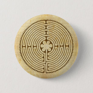 Chartres Labyrinth antiker Stil 1 + Ihre Ideen Button