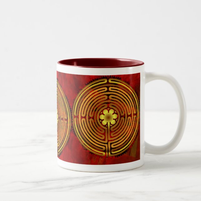 Chartres-Labyrinth-Feuer Reddy Tasse (Rechts)