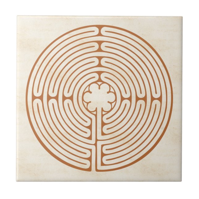Chartres Labyrinth Fliese (Vorderseite)