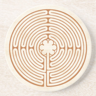 Chartres Labyrinth Getränkeuntersetzer