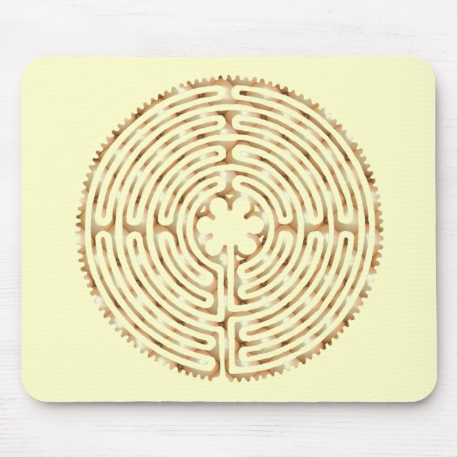 Chartres-Labyrinth-Perle Mousepad (Vorne)