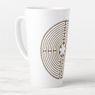 Chartres Labyrinth - Spirituelles Symbol Antik 1 Milchtasse