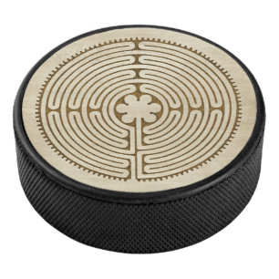 Chartres Labyrinth - Spirituelles Symbol Antique 1 Eishockey Puck