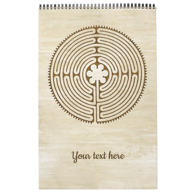 Chartres Labyrinth - Spirituelles Symbol Antique 1 Kalender (Titelbild)