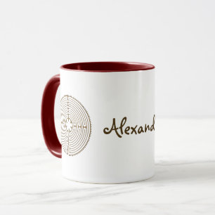 Chartres Labyrinth - Spirituelles Symbol Antique 1 Tasse