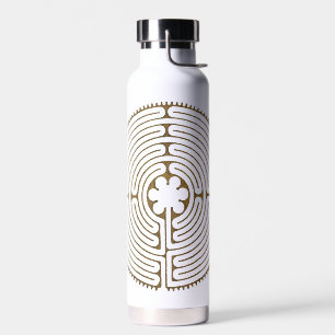 Chartres Labyrinth - Spirituelles Symbol Antique 1 Trinkflasche