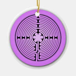 Chartres-Labyrinth-Verzierung Keramik Ornament
