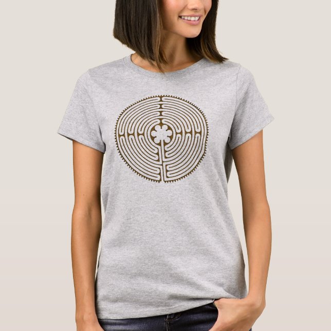 Chartres-Labyrinthantikenart + Ihre Ideen T-Shirt (Vorderseite)