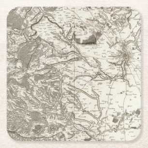 Chartres Rechteckiger Pappuntersetzer