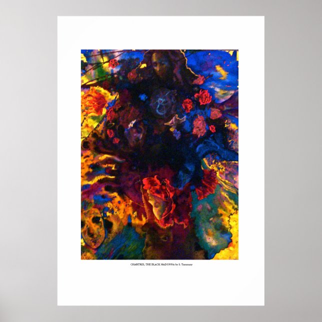 CHARTRES - THE BLACK MADONNA by S.Tammany Poster (Vorne)