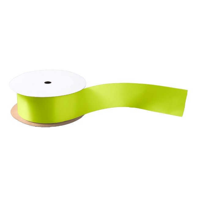 Chartreuse 1.5" Breitseitenband Satinband (Spule)