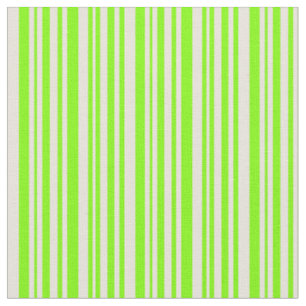 Chartreuse & Beige Lined Muster Stoff