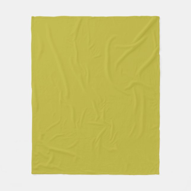 Chartreuse-Farbe Gelblich Grün Minimalistisches De Fleecedecke (Vorderseite)