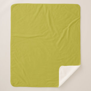 Chartreuse-Farbe Gelblich Grün Schlicht Minimalist Sherpadecke